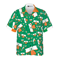 Seamless Ireland Styled Shamrock Saint Patrick's Day Irish V3 Hawaiian Shirt - Hyperfavor