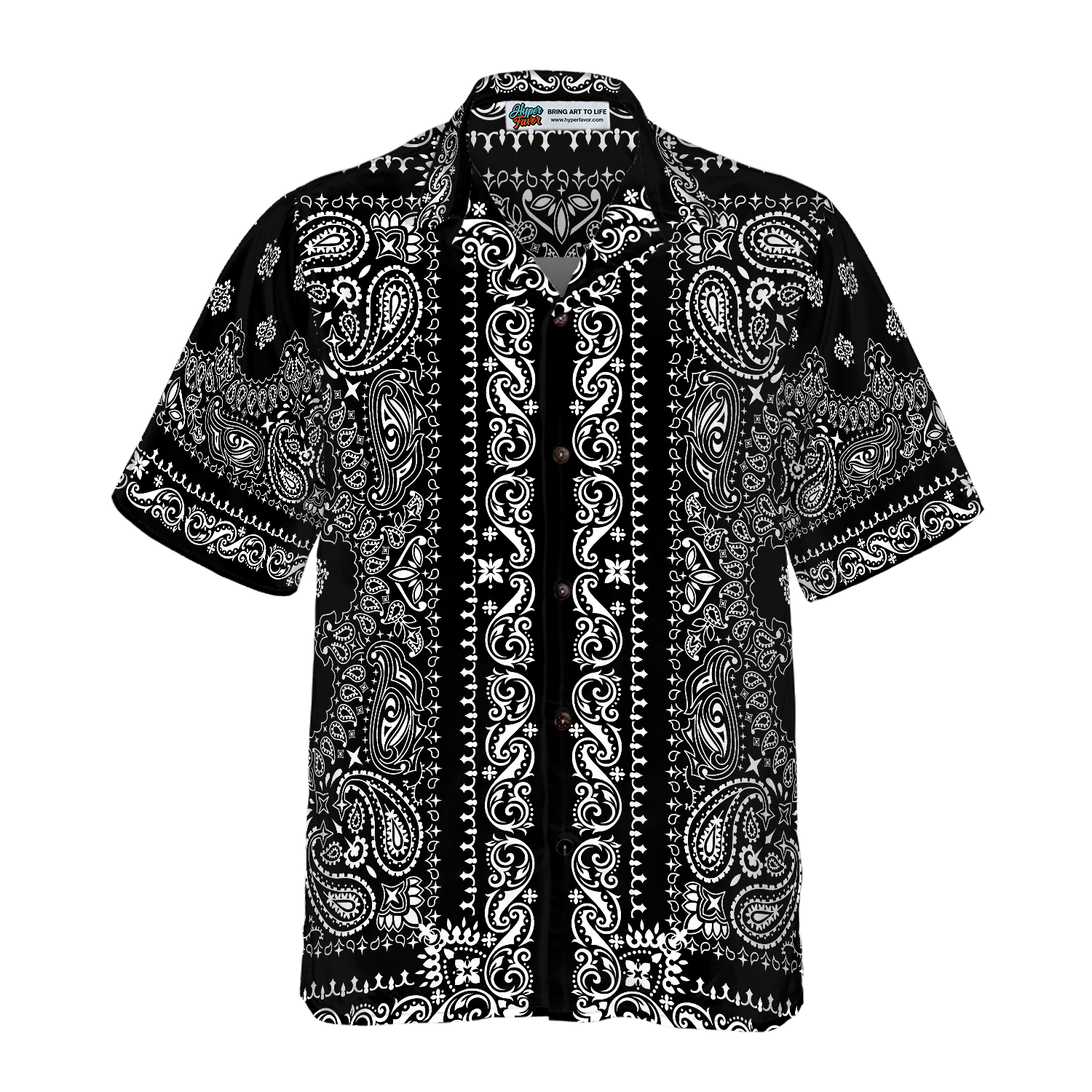 Barber Bandana Style White Hawaiian Shirt - Hyperfavor