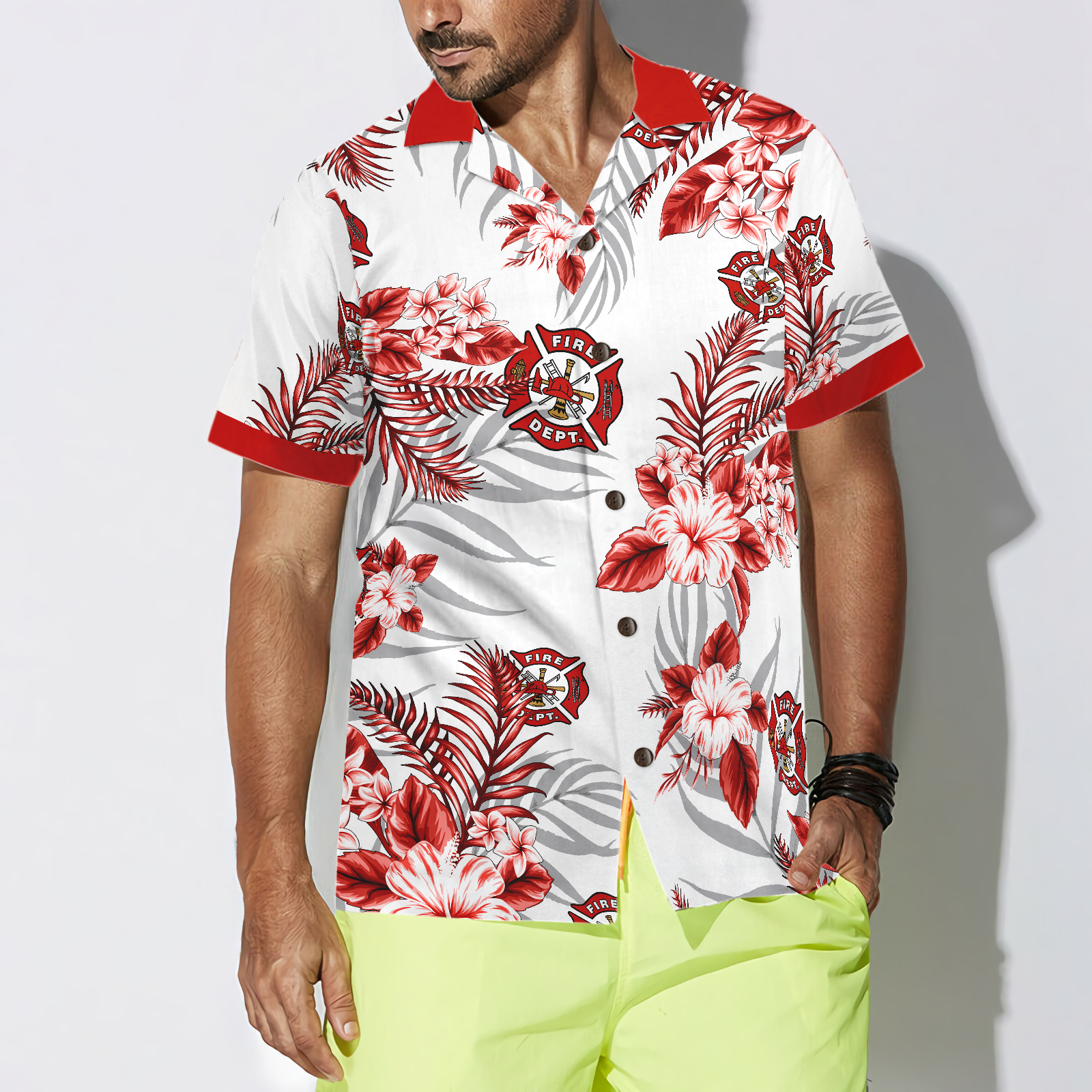 I Am A Firefighter Hawaiian Shirt - Hyperfavor