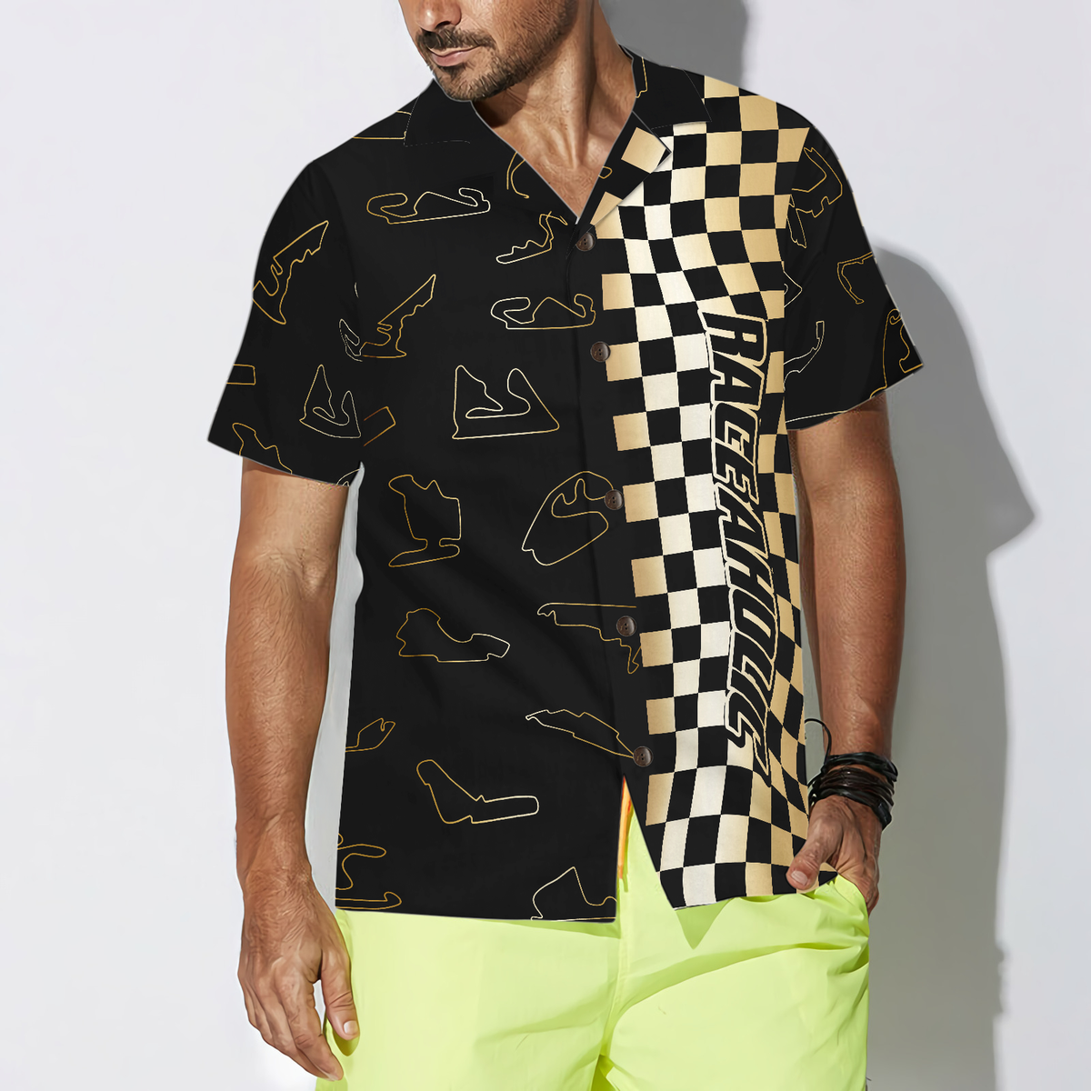 Race Aholic Hawaiian Shirt - Hyperfavor