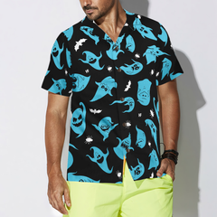 Ghosts Halloween Hawaiian Shirt - Hyperfavor