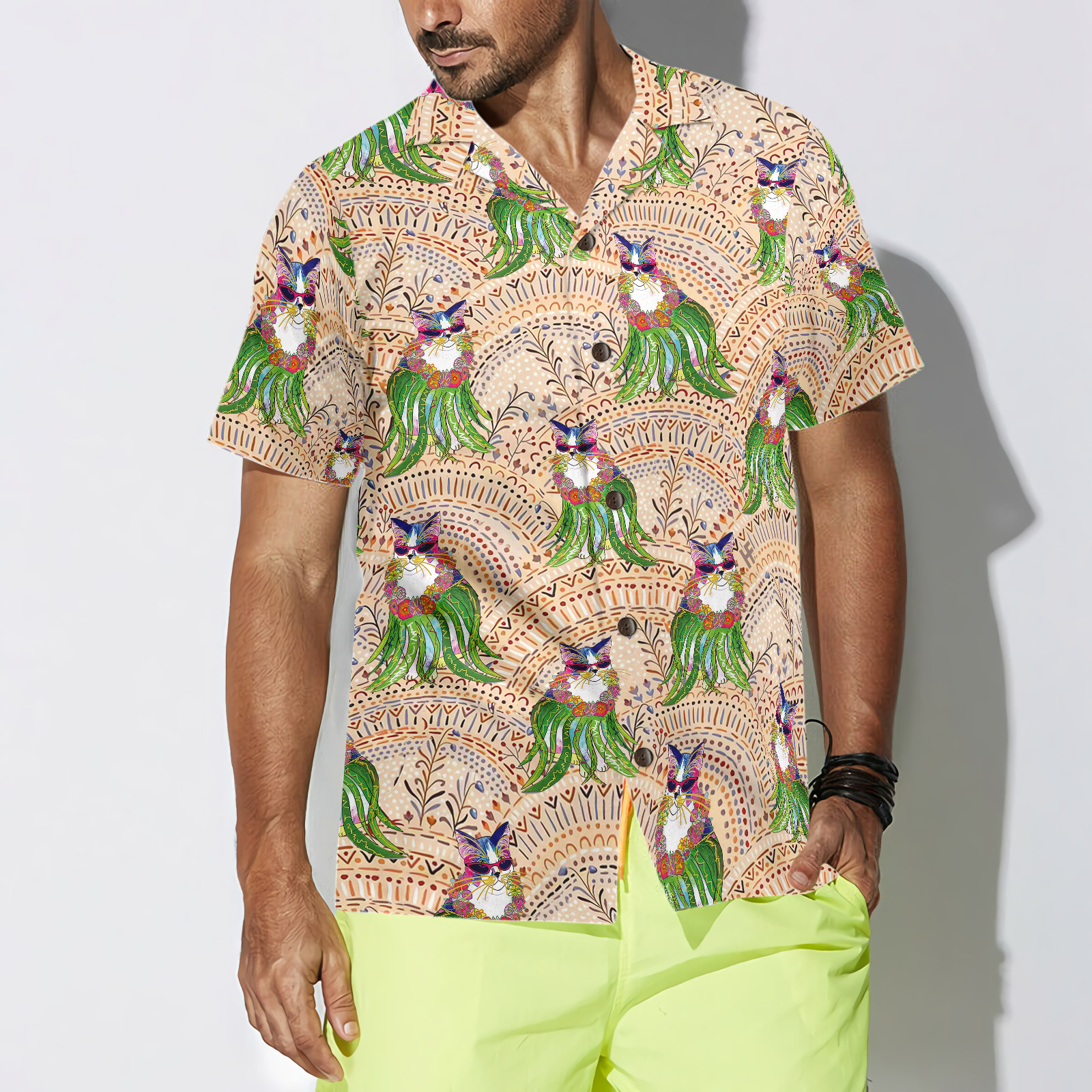 Cat Hula Hawaiian Shirt - Hyperfavor