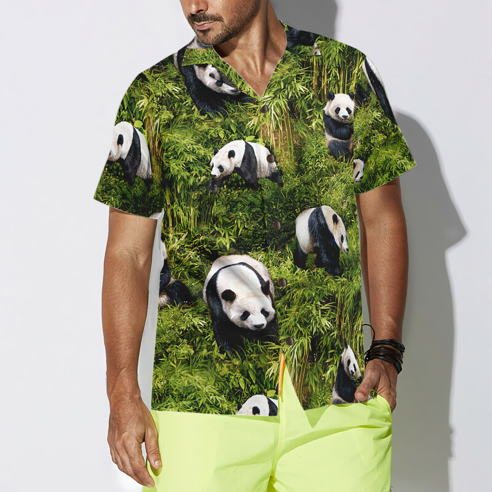 Panda Tree Hawaiian Shirt - Hyperfavor