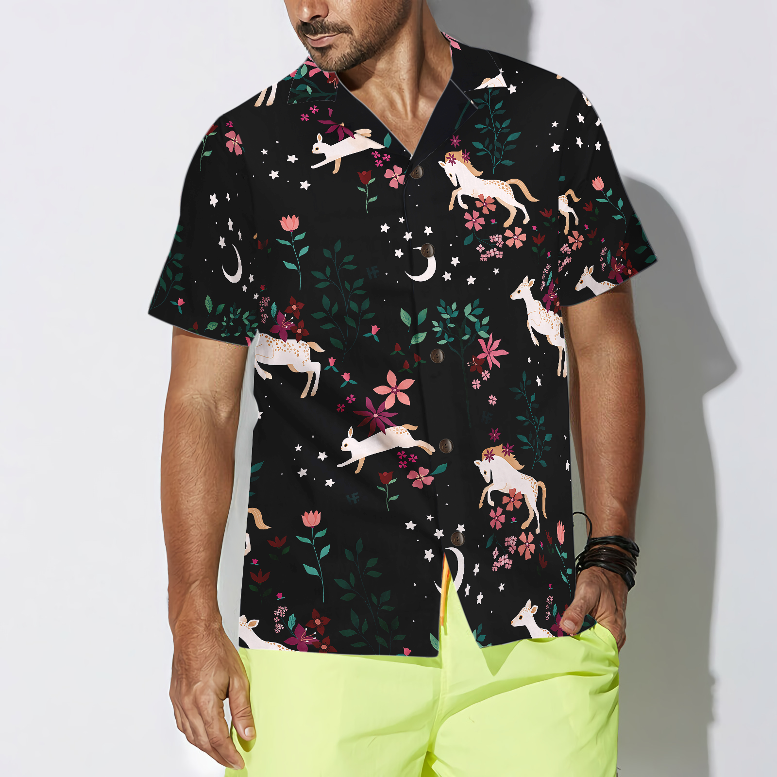 Unicorn Forest Of The Magic Hawaiian Shirt - Hyperfavor