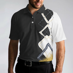 Stress Is Caused By Not Playing Golf Enough Polo Shirt, Best Argyle Pattern Golf Shirt For Men, Colorful Golf Shirt - Hyperfavor