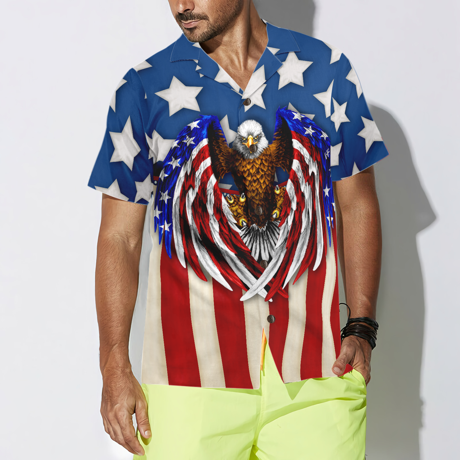 God Bless America 4th Of July Hawaiian Shirt - Hyperfavor