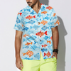 Fish Water Color Pattern v4 Hawaiian Shirt - Hyperfavor