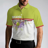 Weapon Of Choice Short Sleeve Polo Shirt, Tennis Racket Hit The Ball Polo Shirt, Best Golf Shirt For Men - Hyperfavor
