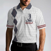 Life Is Short Swing Hard Golf Polo Shirt, Grey Argyle Polo Shirt For Golfers, Basic Golf Shirt Design - Hyperfavor
