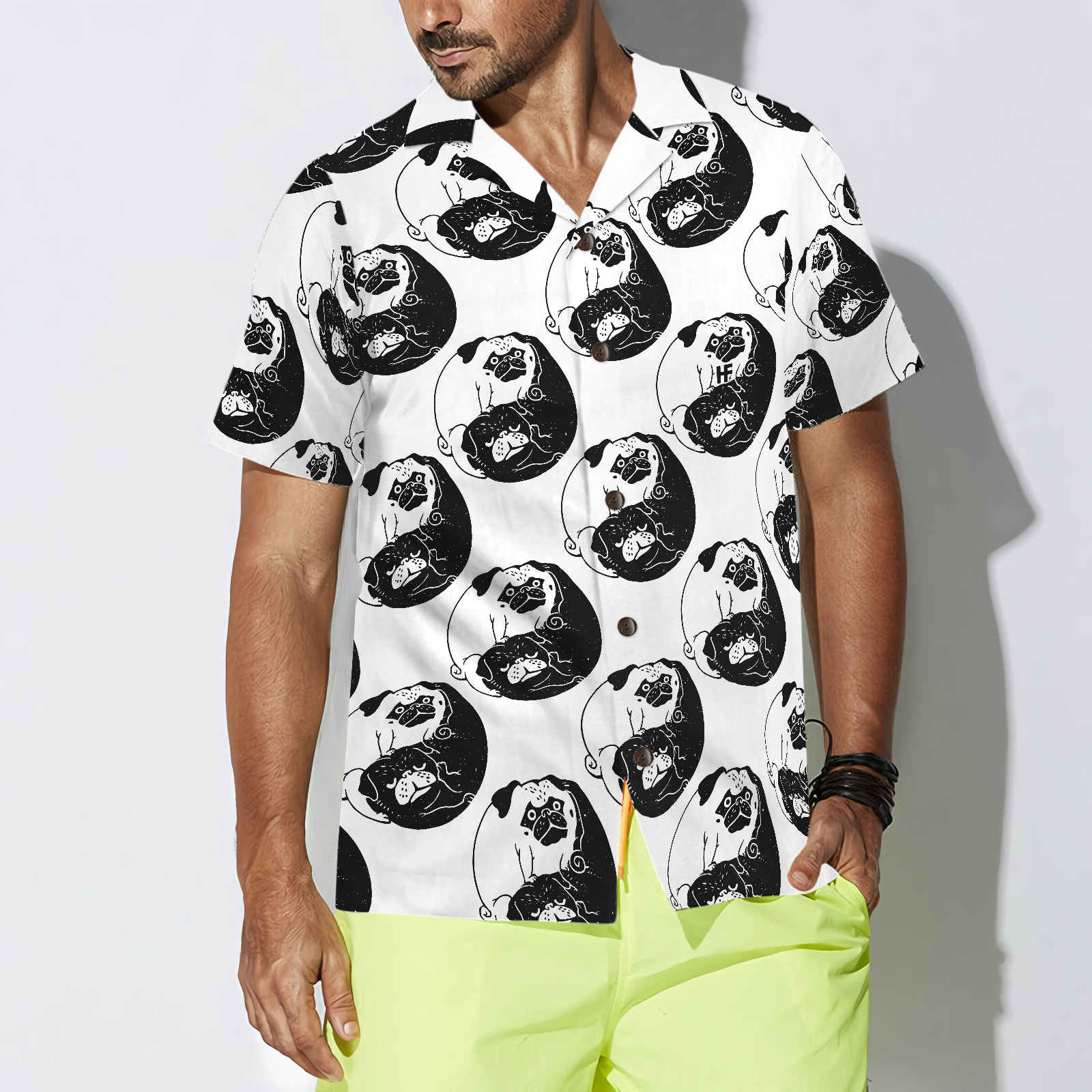 The Tao Of Pugs Shirt For Men Hawaiian Shirt - Hyperfavor