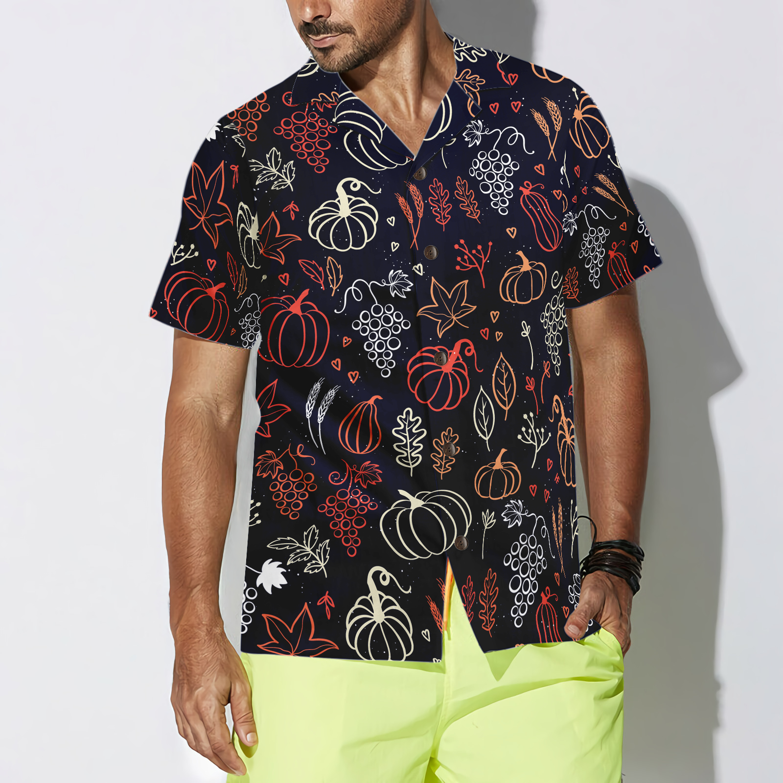 Elegant Thanksgiving Hawaiian Shirt - Hyperfavor