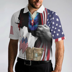 Every Veteran Is A Hero Polo Shirt, Eagle American Flag Polo Shirt, Patriotic Veteran Shirt For Men - Hyperfavor