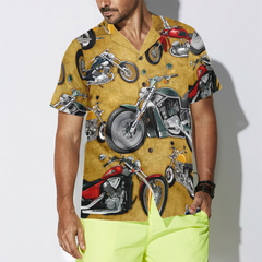 Vintage Motorcycle Hawaiian Shirt - Hyperfavor