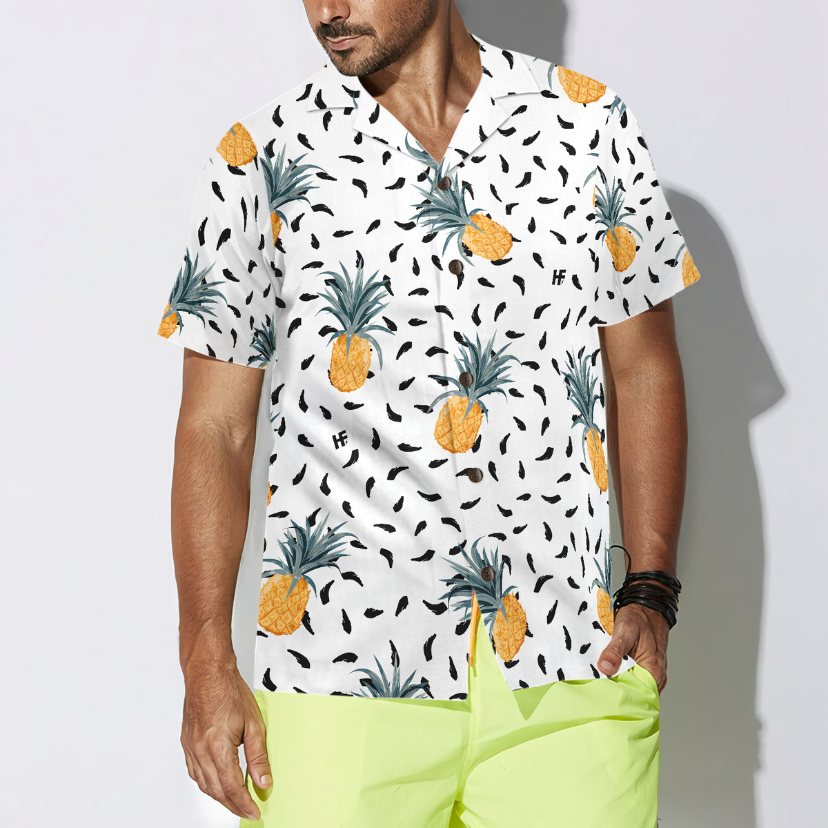 Pineapple Pattern Hawaiian Shirt