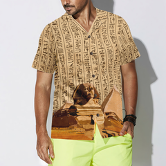 Ancient Egypt Hieroglyphs Hawaiian Shirt - Hyperfavor