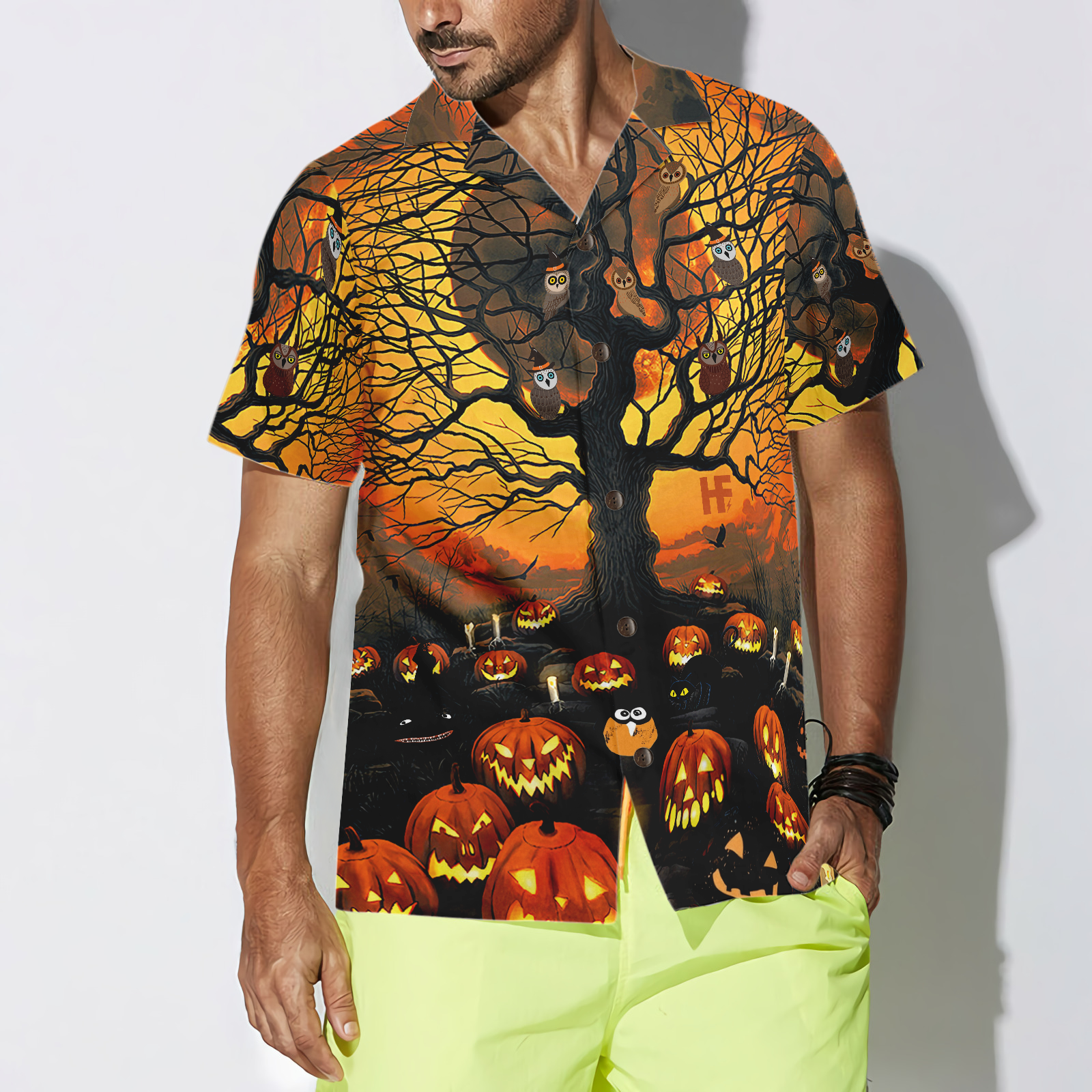 Pumpkin Night Hawaiian Shirt - Hyperfavor