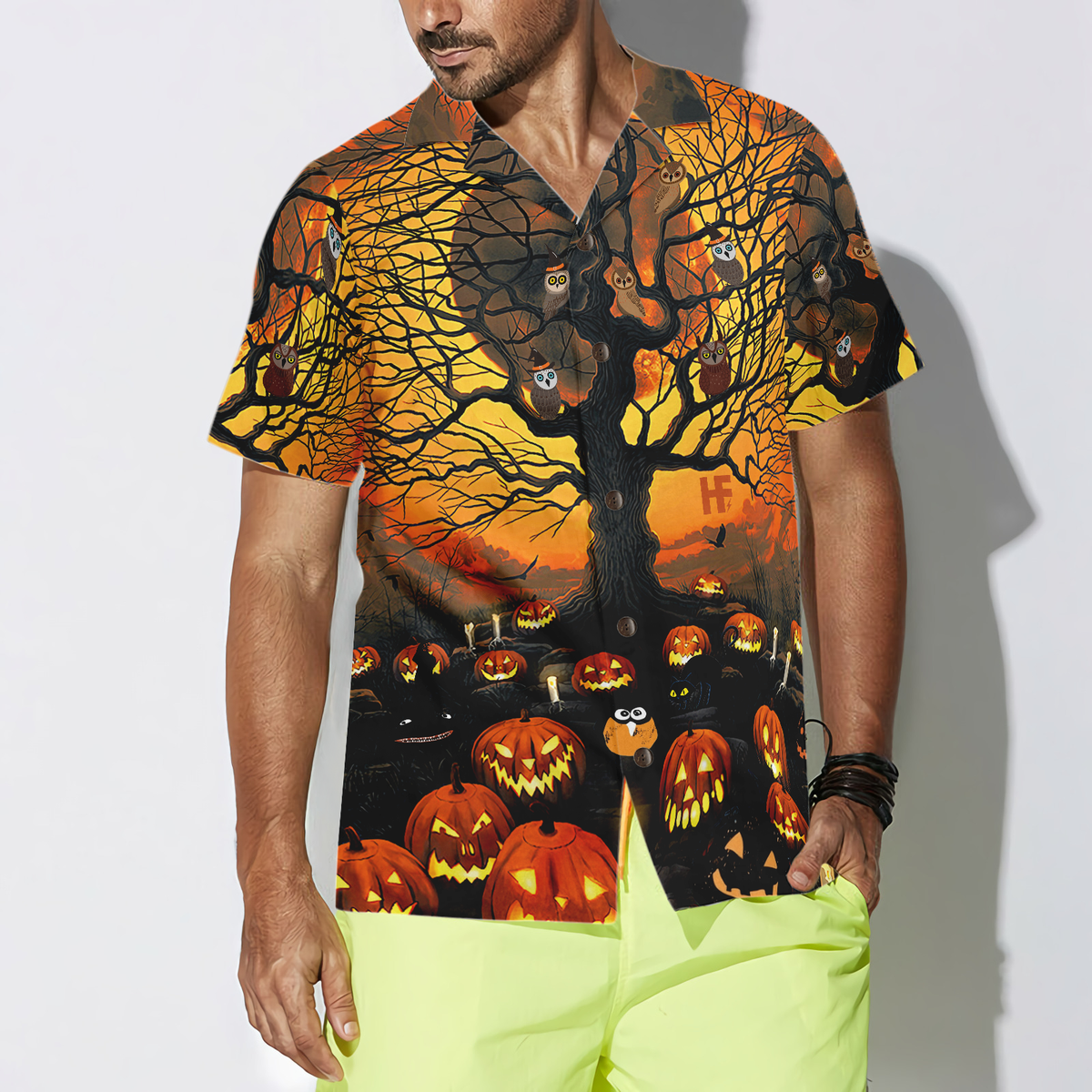 Pumpkin Night Hawaiian Shirt - Hyperfavor