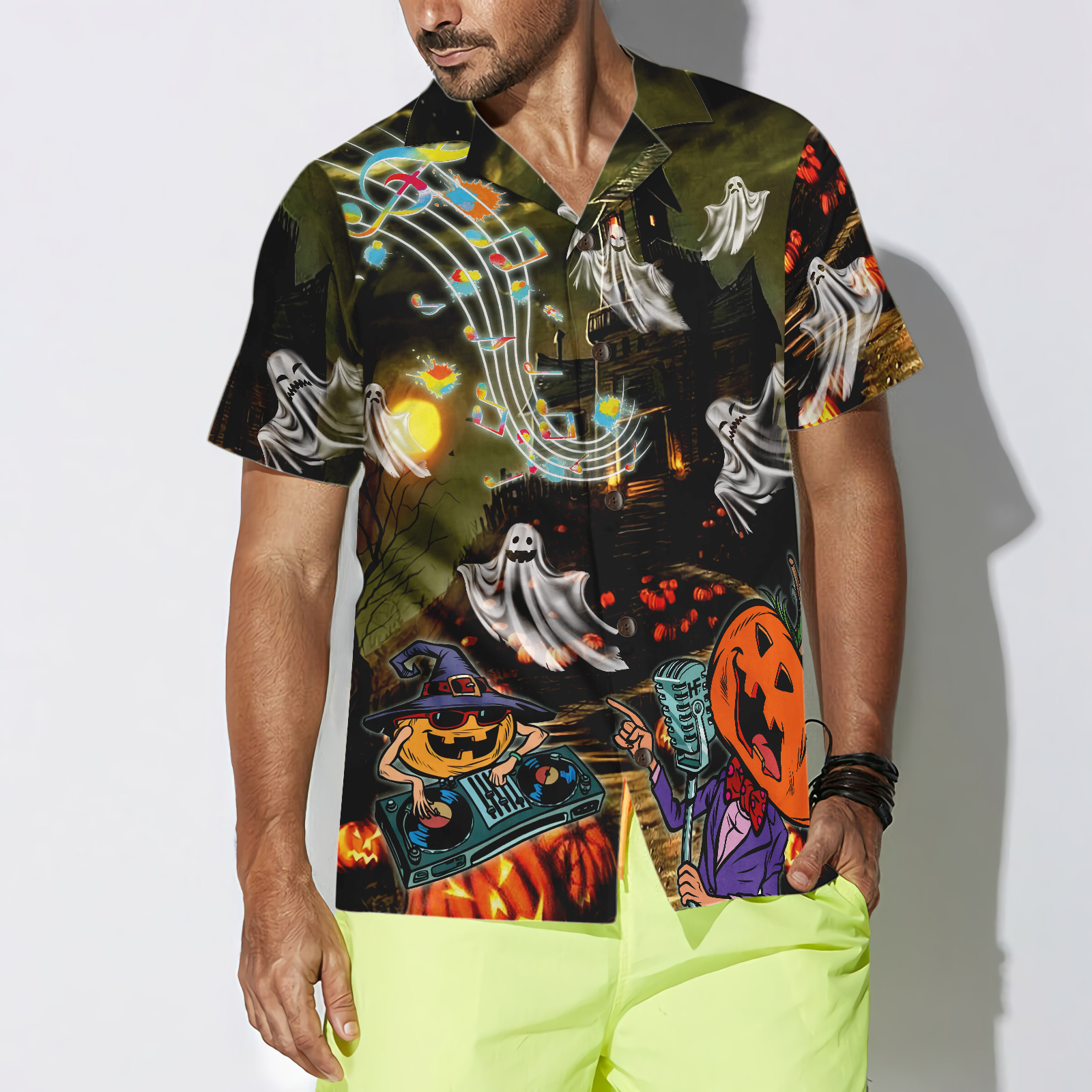 Music Night Halloween Hawaiian Shirt, Halloween Shirt For Men And Women - Hyperfavor