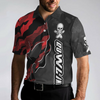 Coolest Skull Bowling With Camouflage Pattern Bowling Polo Shirt, Camo Bowling Shirt For Men - Hyperfavor