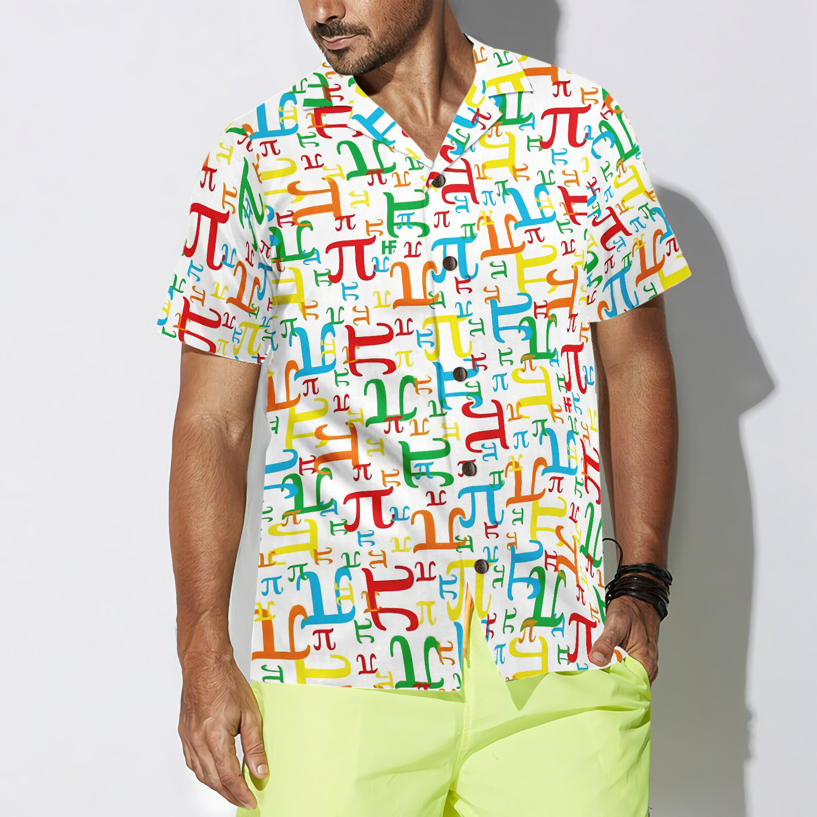 Pieces Of Pi Math Teacher Shirt For Men V1 Hawaiian Shirt - Hyperfavor