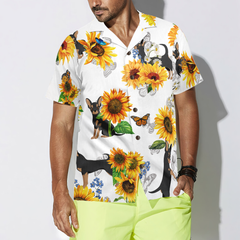 Chihuahua Lover With Sunflower Hawaiian Shirt - Hyperfavor