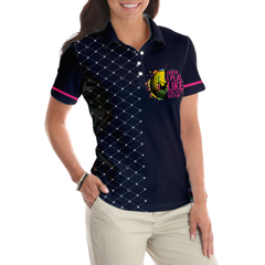 Play Like A Girl Golf Women Shirt V1 Short Sleeve Women Polo Shirt - Hyperfavor