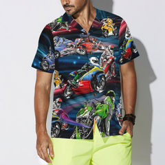 Racing Motorcycle Hawaiian Shirt - Hyperfavor