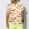 Cute Dachshund Pattern Hawaiian Shirt - Hyperfavor
