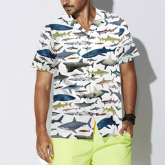 Type Of Sharks Hawaiian Shirt - Hyperfavor