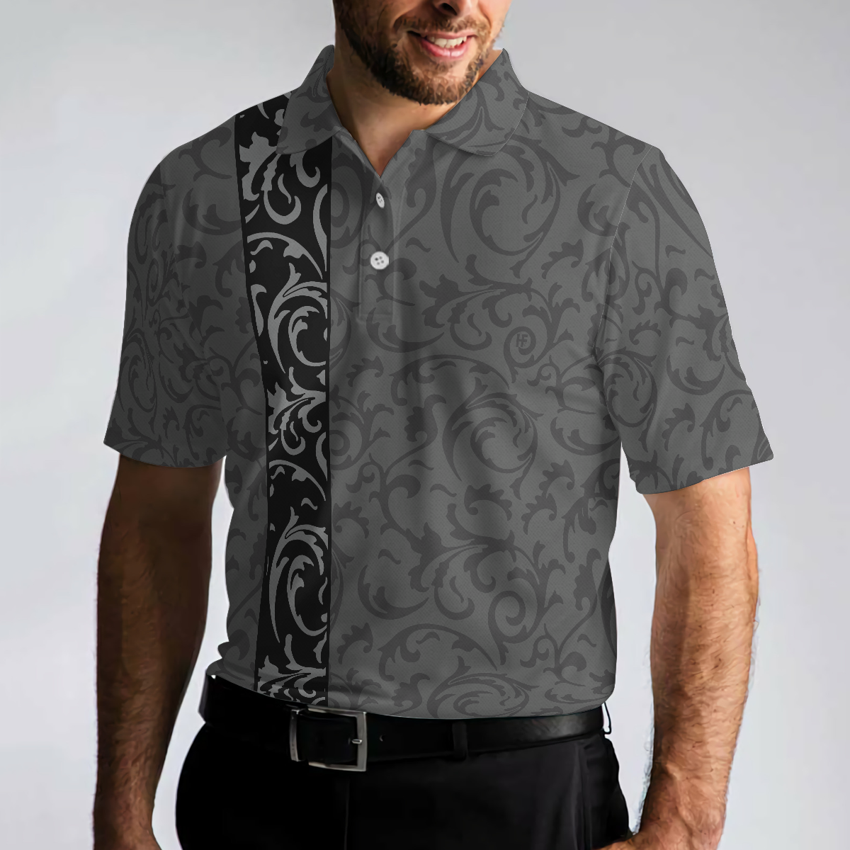 Premium Floral Modern Style Short Sleeve Polo Shirt, Floral Pattern Polo Shirt, Best Golf Shirt For Men - Hyperfavor