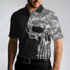 I Am An US Veteran Polo Shirt, Skull Camo Shirt For Retired Veterans, Best Veteran Day Shirt Design - Hyperfavor
