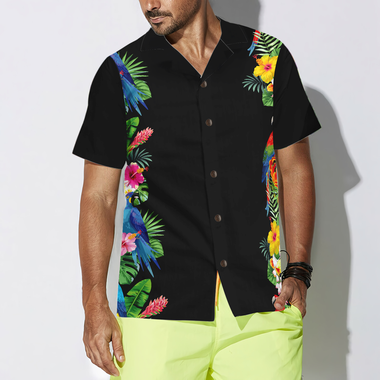 Parrot Party Shirt For Men Hawaiian Shirt - Hyperfavor