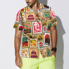 Stamps Cities World Vintage Travel Hawaiian Shirt - Hyperfavor