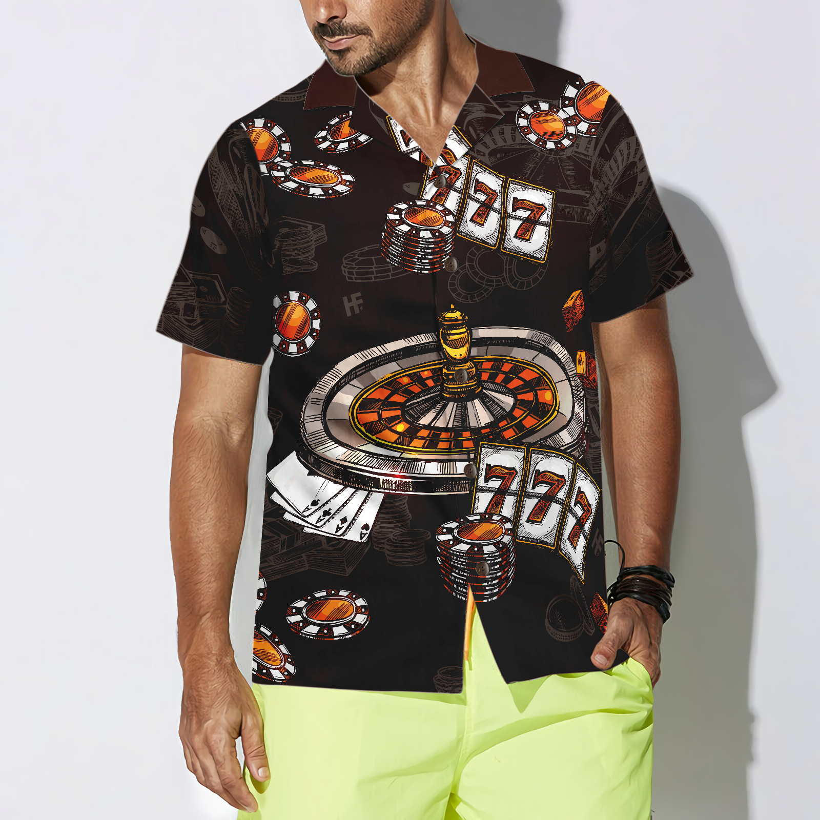 I Would Rather Be At The Casino Hawaiian Shirt - Hyperfavor