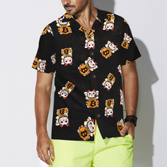 Bitcoin Lucky Cat Hawaiian Shirt - Hyperfavor