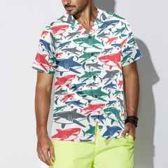 Shark Pattern 14 Hawaiian Shirt - Hyperfavor