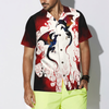 Blood Dragon with Vintage Rose Mens Hawaiian Shirt - Hyperfavor
