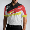 German Flag Golf Texture Short Sleeve All Over Print Polo Shirt, Paint Art Polo Shirt, Best Golf Shirt For Men - Hyperfavor