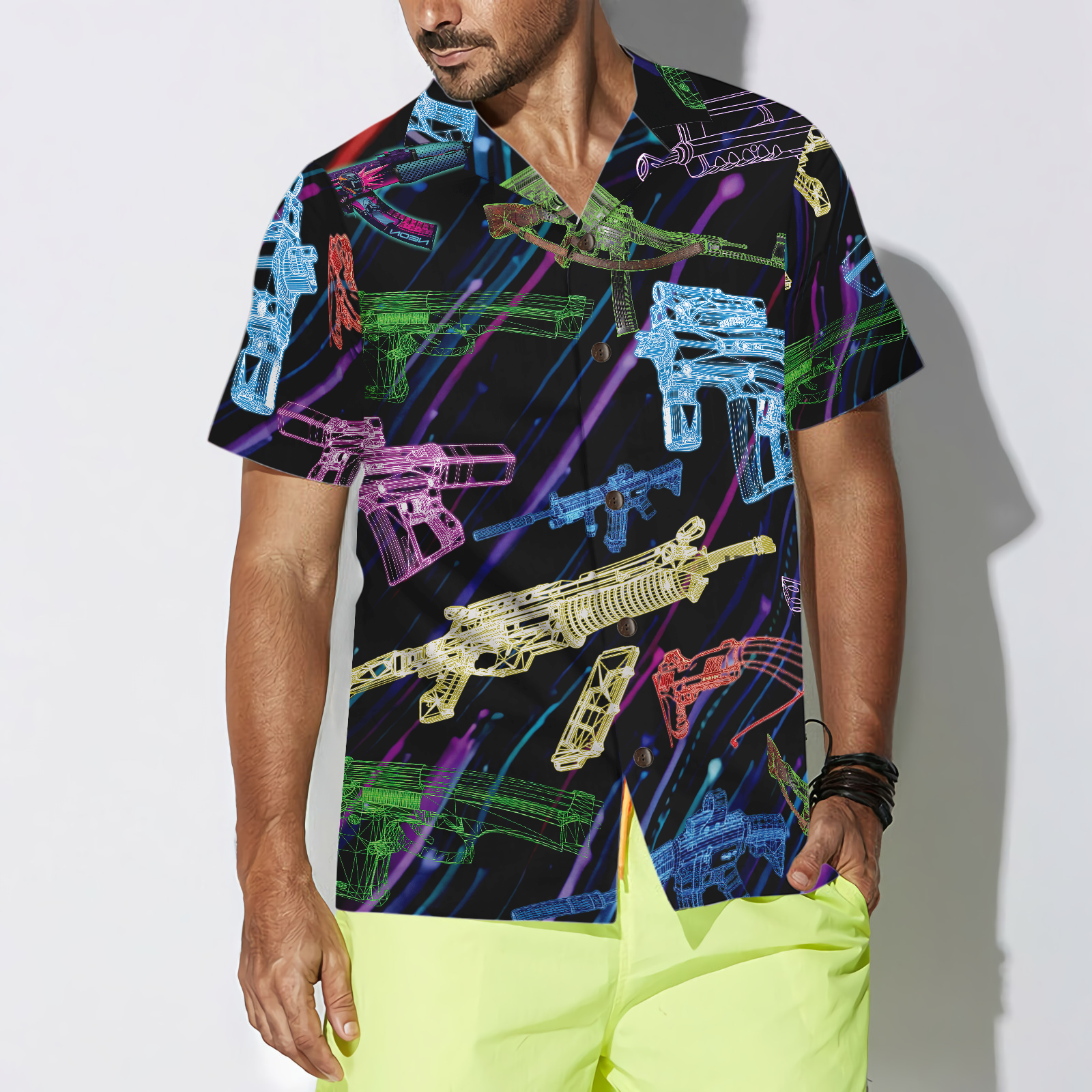 The Battle Is Calling Gun Hawaiian Shirt - Hyperfavor