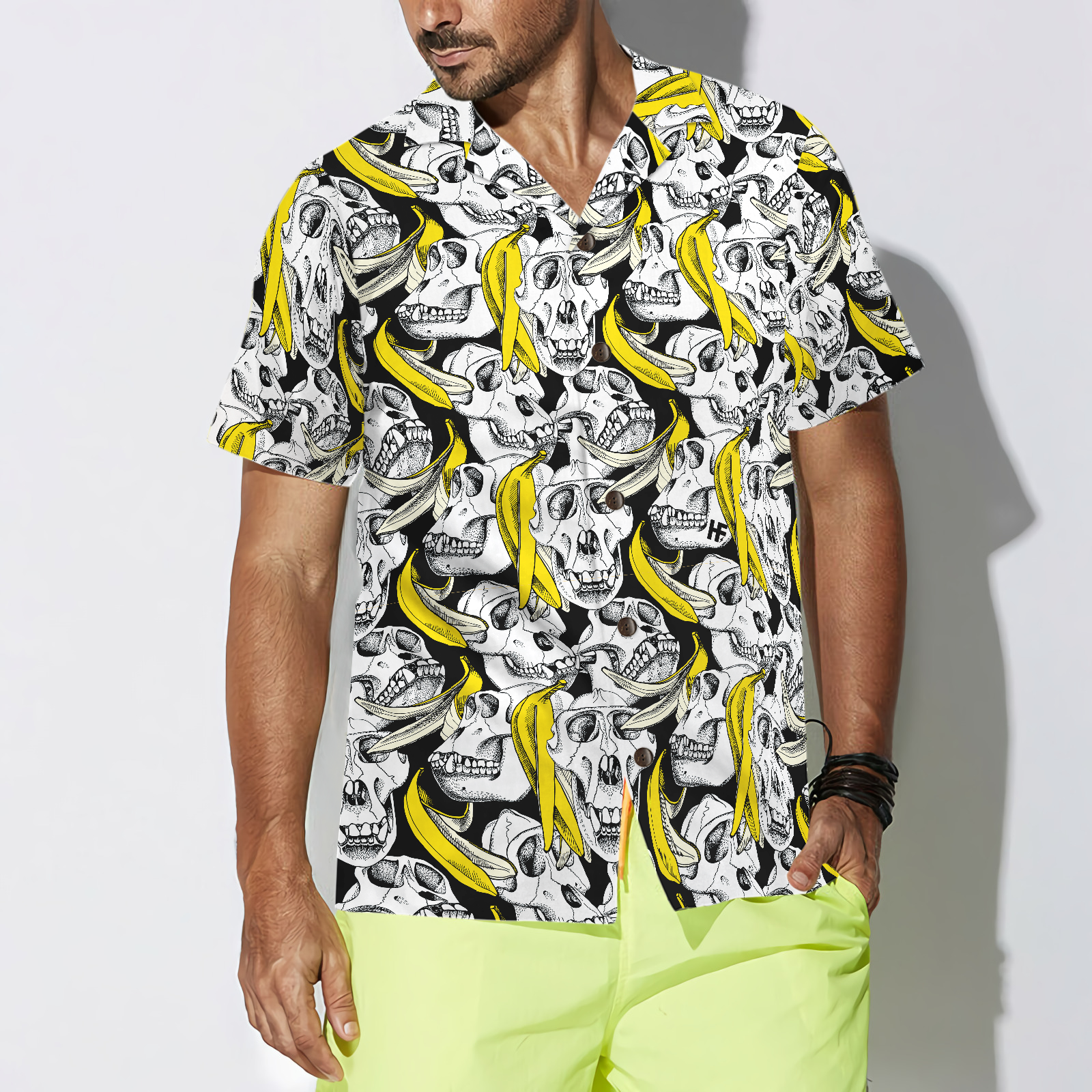 Monkey Skull Hawaiian Shirt - Hyperfavor