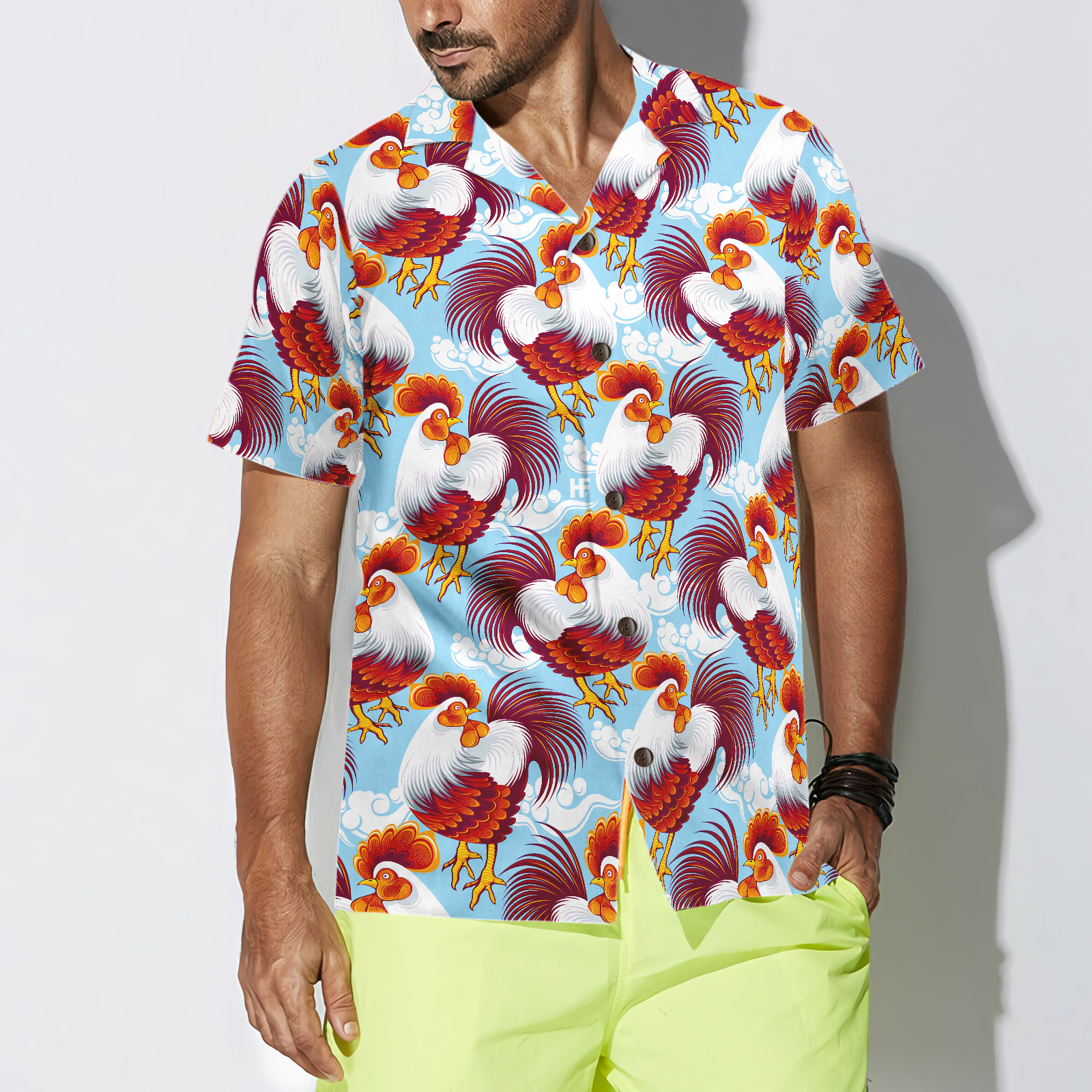 Beautiful Chickens Hawaiian Shirt - Hyperfavor