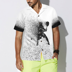 Tennis Black And White Custom Hawaiian Shirt - Hyperfavor