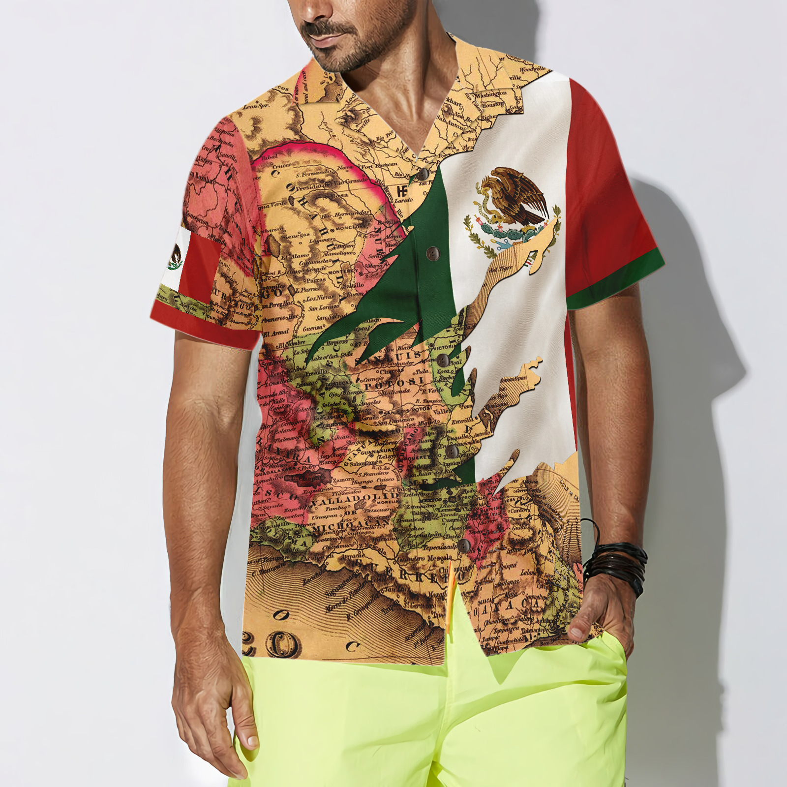 Mexico Map Flag Proud Hawaiian Shirt - Hyperfavor