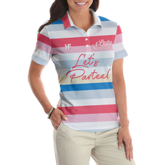 Let's Partee Short Sleeve Women Polo Shirt - Hyperfavor