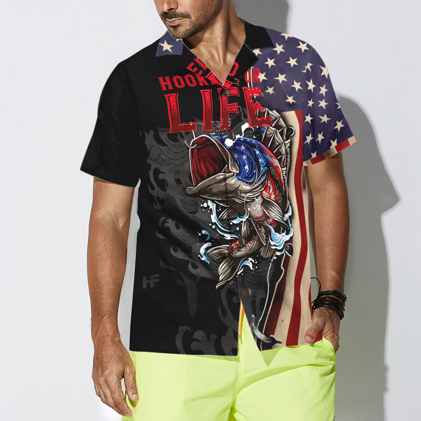 Hooked For Life Hawaiian Shirt - Hyperfavor