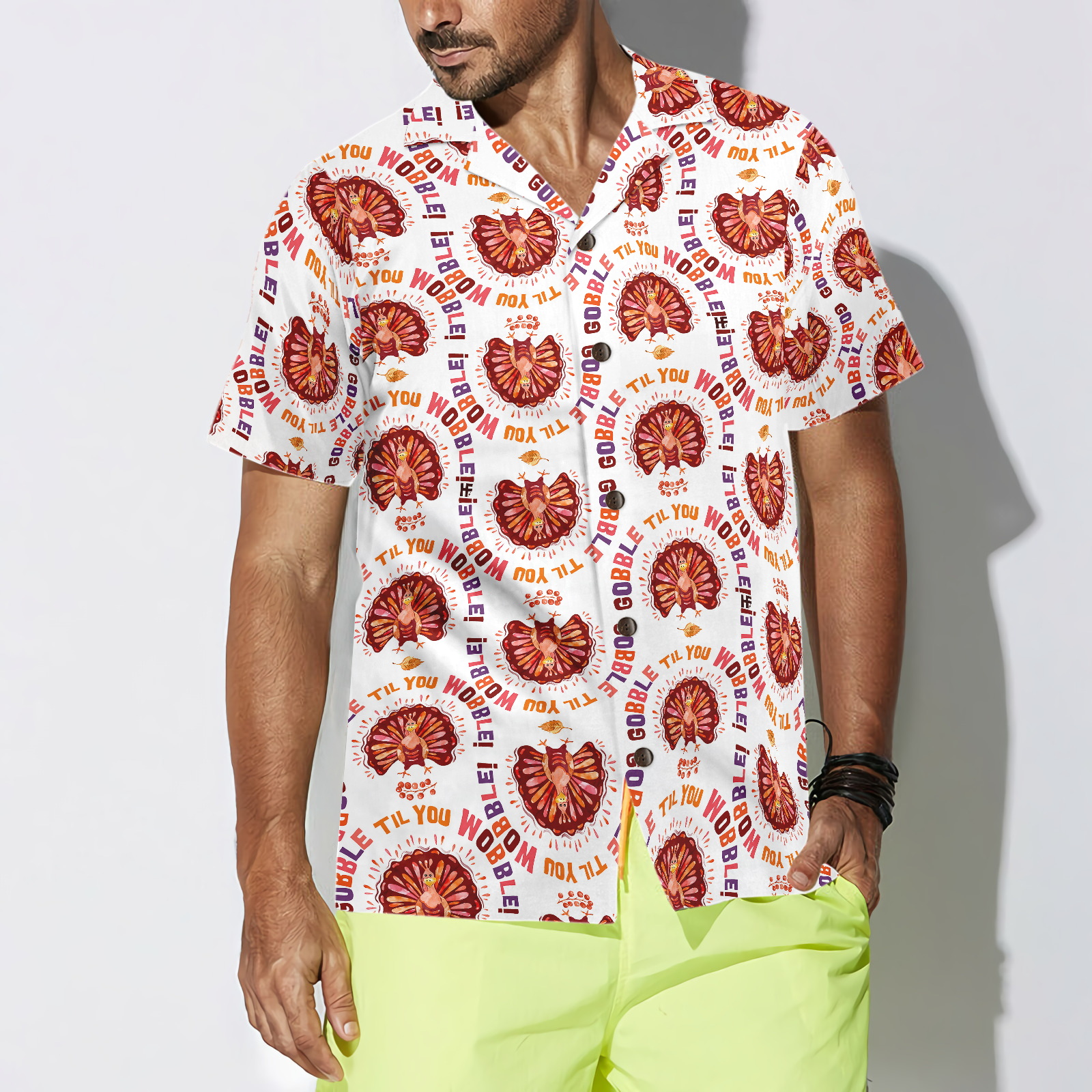 Thanksgiving Turkey Gobble Hawaiian Shirt - Hyperfavor