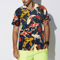 Koi Fish Pattern v1 Hawaiian Shirt - Hyperfavor