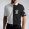 Black & White Are You Looking At My Putt Golf Polo Shirt, Black And Golf Pattern Polo Shirt, Sarcastic Golf Shirt For Men - Hyperfavor