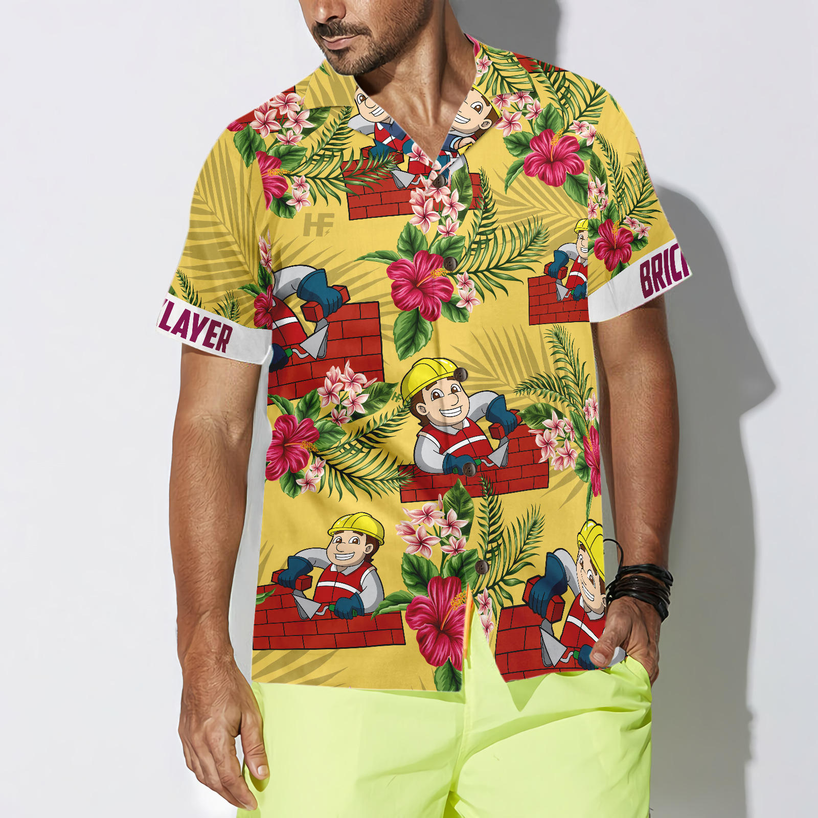 Proud Bricklayer Hawaiian Shirt - Hyperfavor