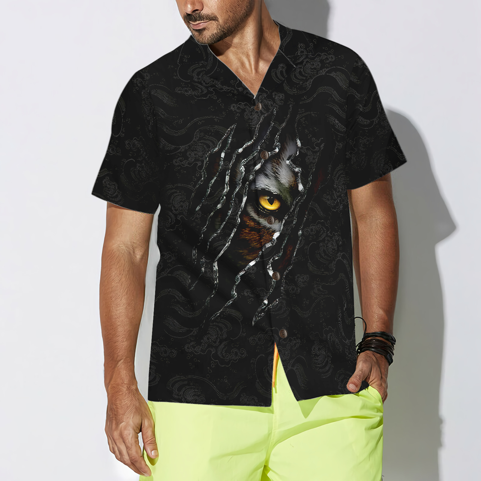 Strong Like A Tiger Shirt For Men Hawaiian Shirt - Hyperfavor